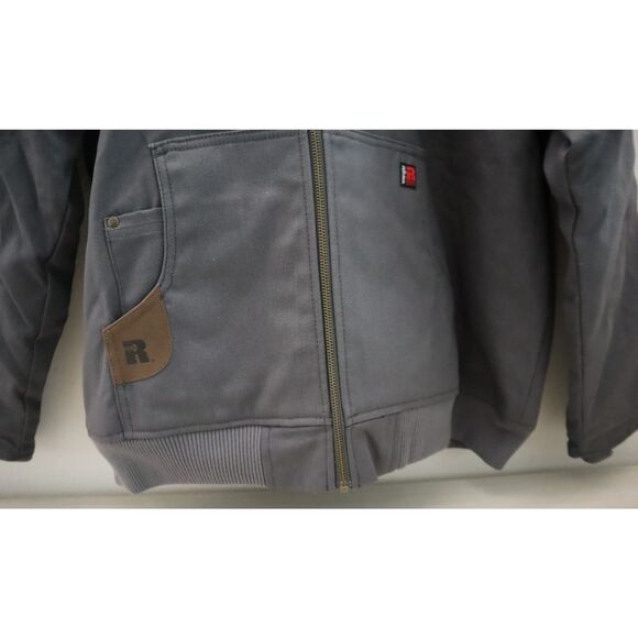 Wrangler Riggs Workwear Men's Sz XL Charcoal Duck Sherpa Lined Full Zip Jacket - Picture 6 of 12